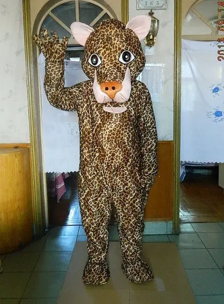 Disfraz de Mascota de leopardo, Pantera, Animal de dibujos animados, disfraz de Navidad, disfraz de Halloween de Mascota