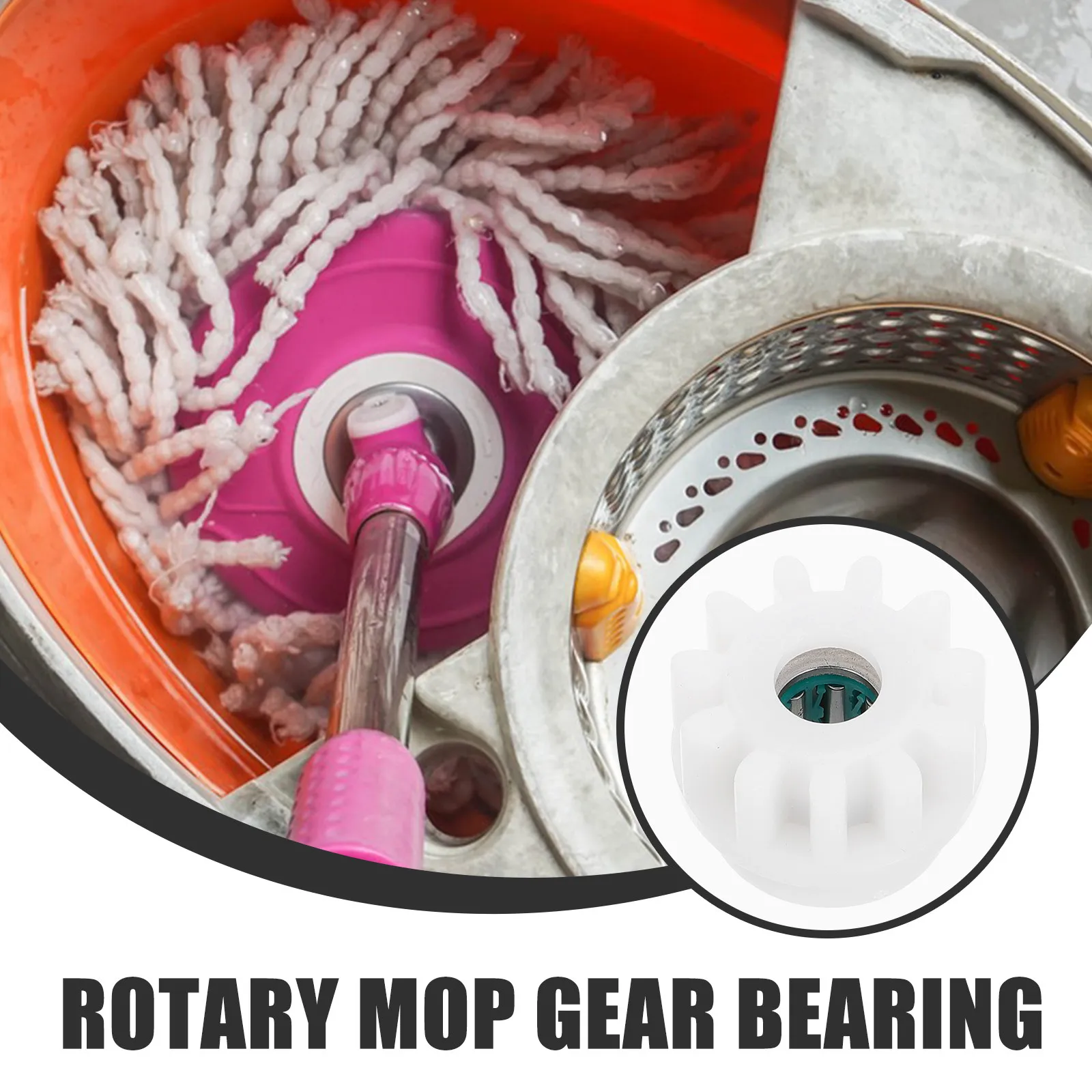 3Pcs Mop Gear System Replacement Accessories for Rotary Mops High Performance Smooth Rotation Efficient Cleaning Mop Bucket Gear