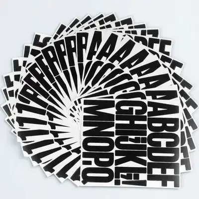 Alphabet Stickers Large Vinyl Letter Number Decals For Scrapbook Car Window Mailbox Bulletin Board Decor