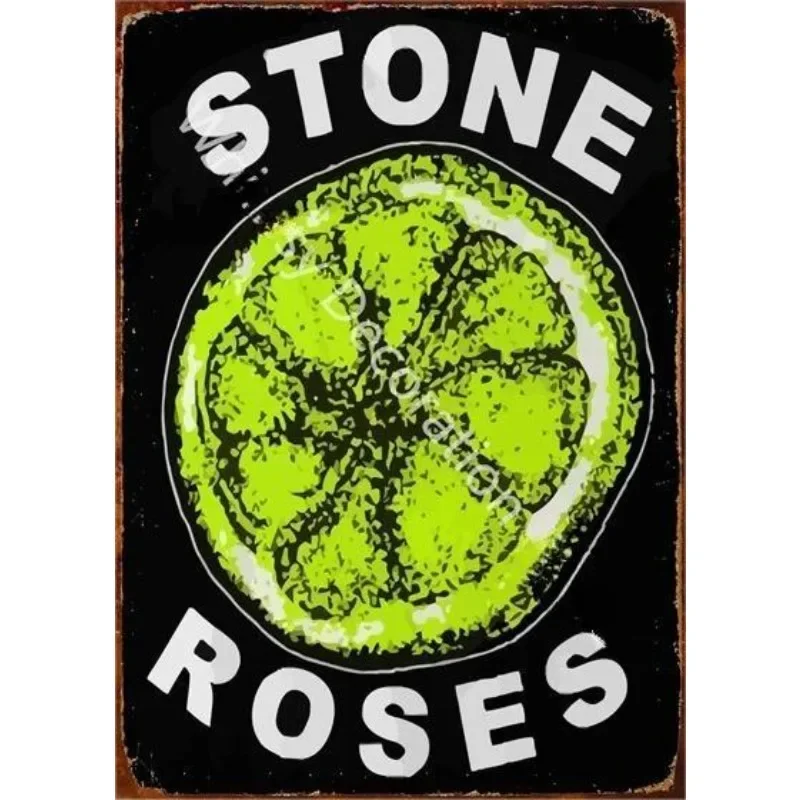 الموسيقار الفرقة الفنية روك باند تين علامات خمر اللوحة المعدنية الملصقات لغرفة الموسيقى بار المنزل مقهى جدار الفن هدية