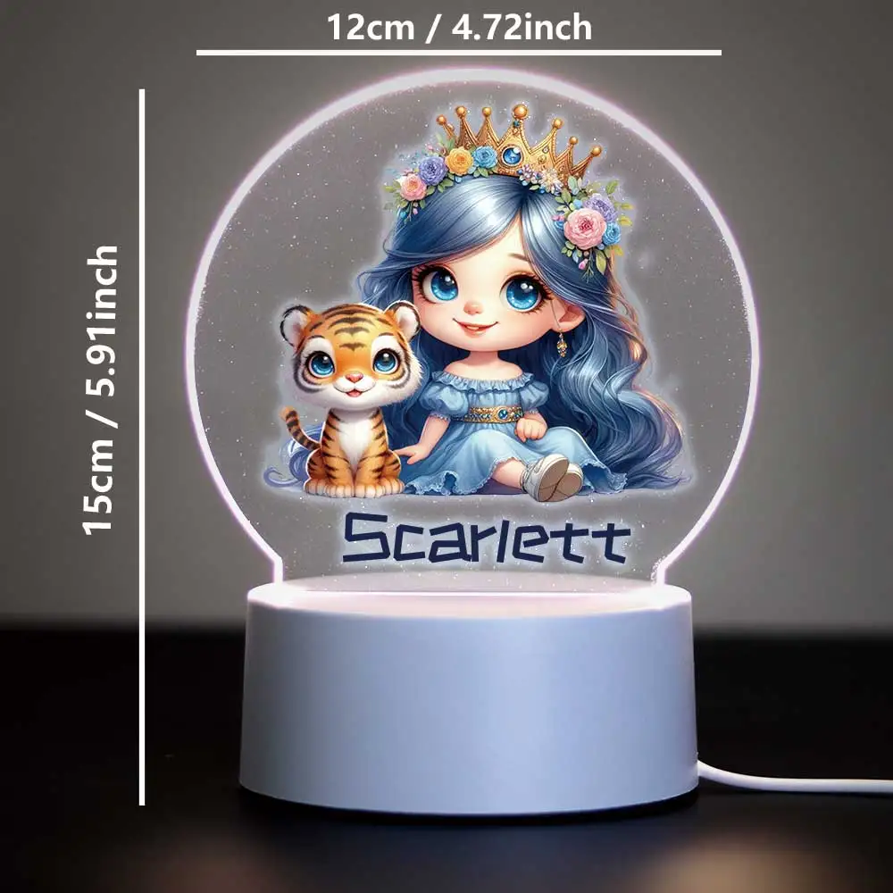 1 pc magic fairy UV Print Personalized Name Children'S Lamp 3D Night Light 3D Visual Night Lamp Kids Room Decor