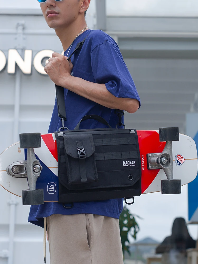 

Fishboard skateboard shoulder bag, multi-functional double warping board land surfing storage double shoulder leisure bag