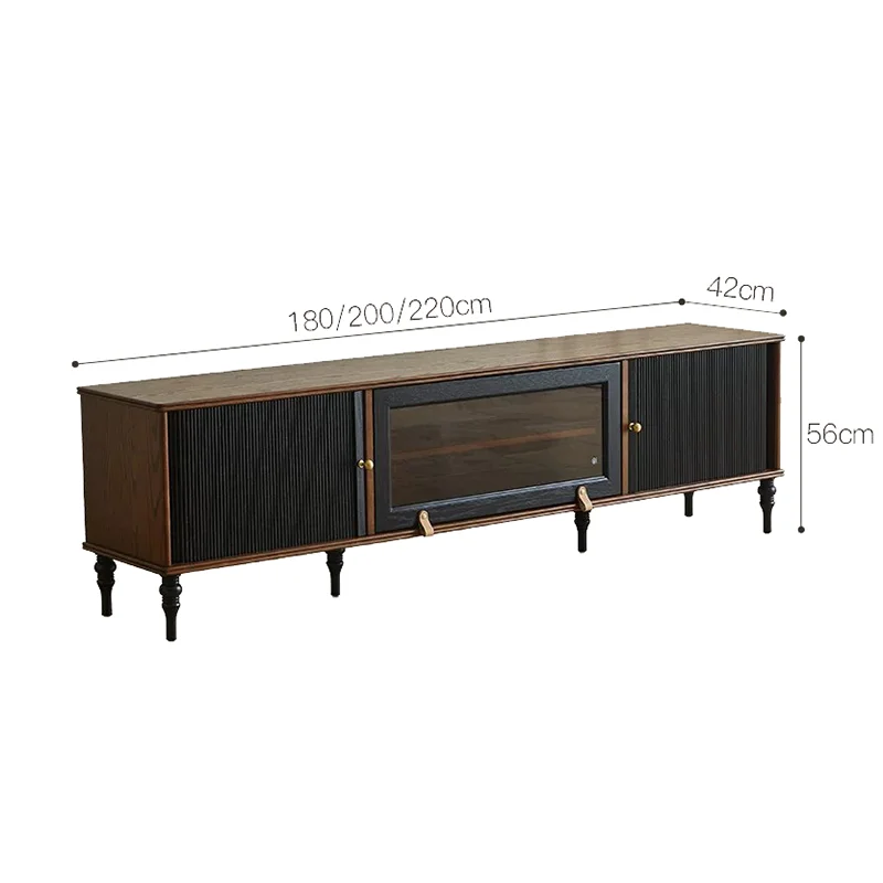 French Mid Century Tv Cabinet Vintage Design Elegant Aesthetic Tv Cabinet Luxury Floor Meubles De Maison Furniture Living Room