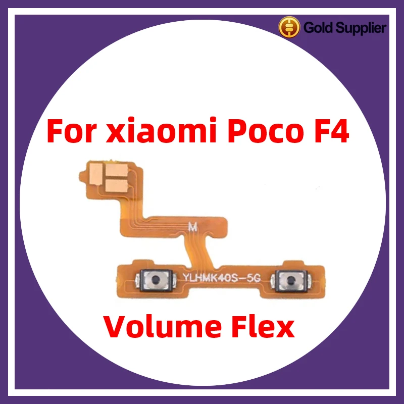 

For Xiaomi Poco F4 Power ON OFF Volume Camera Key Button Switch Flex Cable Replacement