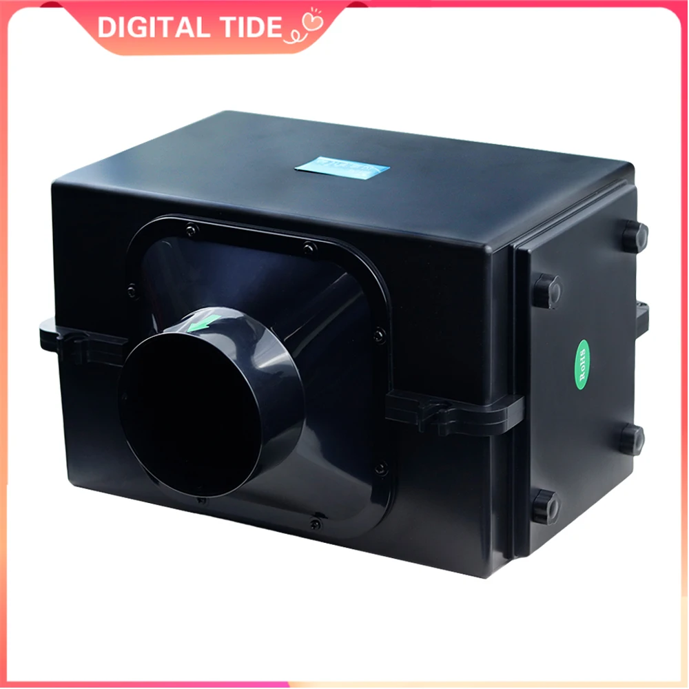 Fresh Air Intake Inline Filter Box With Pre-filter, Activated Carbon and HEPA filter For HVAC System to Intake Fresh Air