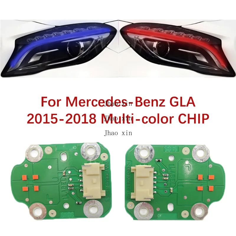 

Дневные ходовые огни Angel Eye, чип автомобильных фар для Mercedes-Benz GLA 2015-2017, многоцветный чип балласта, модуль источника света