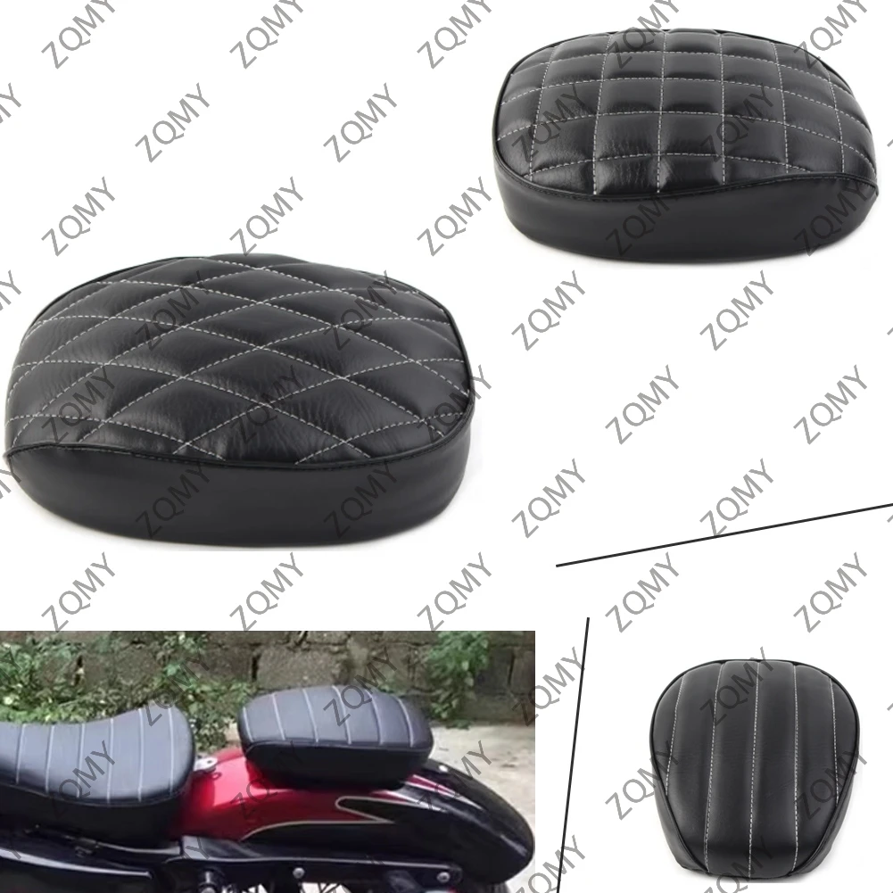 Motorbike Rear Passenger Leather Cushion Pillion Seat Pad For Harley X48 72 XL1200 Sportster 2010 2011 2012 2013 2014 2015