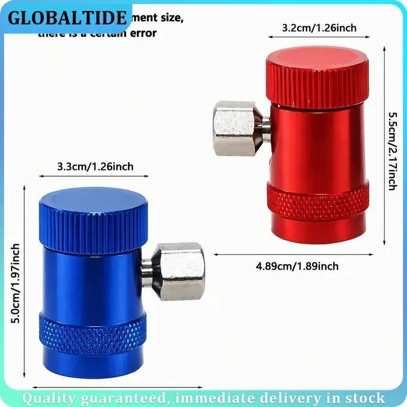 R1234yf Quick Connector Adapter Auto AC High Low Side Couplers Refrigerant Conversion Kit 2Pcs