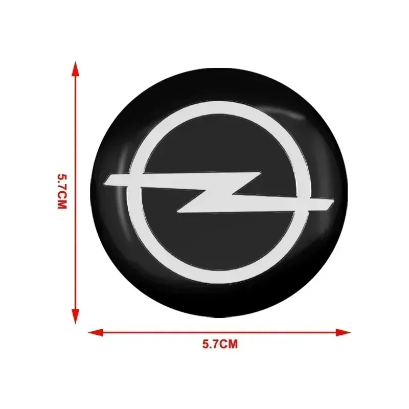 4pc Metal Car Wheel Stickers Wheel Center Sticker rescue tools For Opel Ampera Corsa Astra Crossland Crossland-X Mokka Cascada