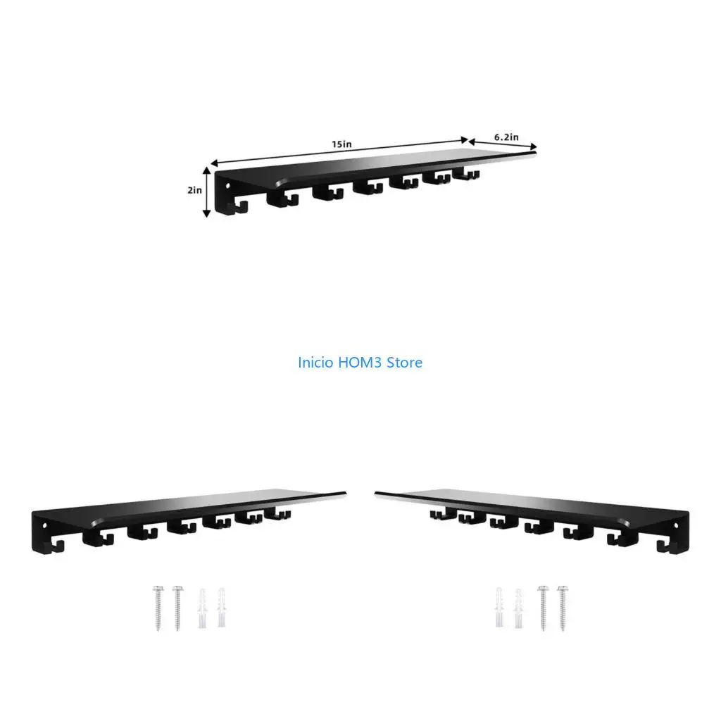 A5YD High Capacity Gym Wall Corrosion Resistant Coating Sturdy Construction Hanger For Sports Equipment