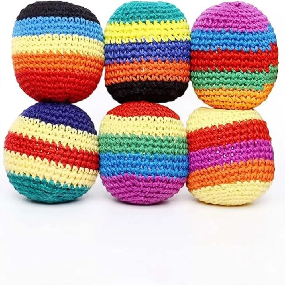 New Outdoor Soft Footbag Sacks Juggling Balls Durable Sports Toy for Playground Activities Best Gift