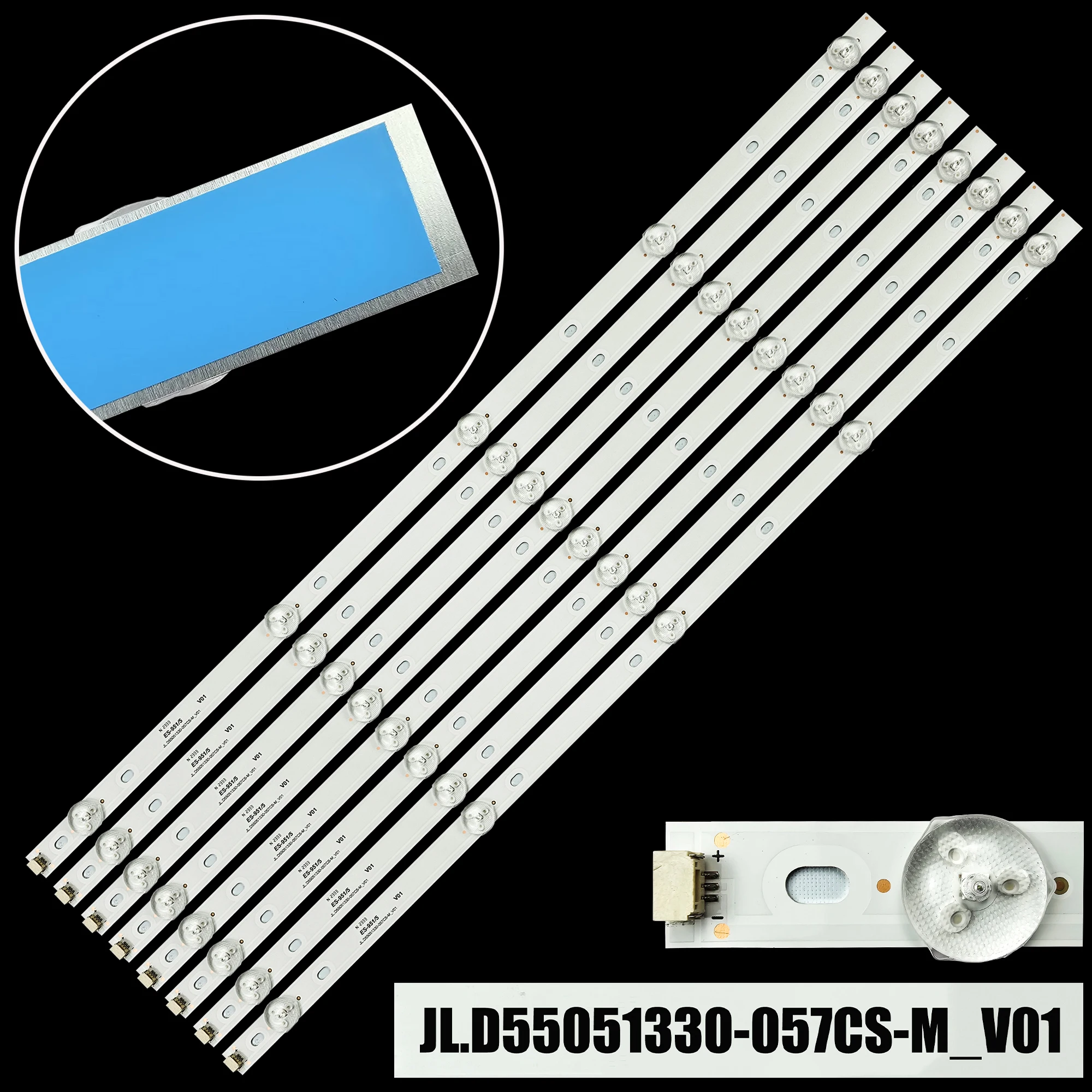 LED BackLight Strip For M-55TH1000 STV55UHD4K LE-5530TS HLH-Y55C JL.D55051330-057CS-M_V01