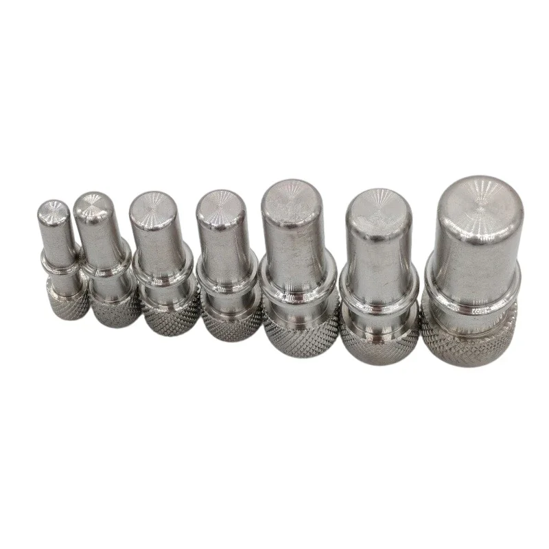Edelstahl Metall-Steckerendkappe Männlicher Stecker Abdeckkappe 7.89 9.49 9.89 11.8 12.61 15.82 2 Stück pro Set – Detail 3