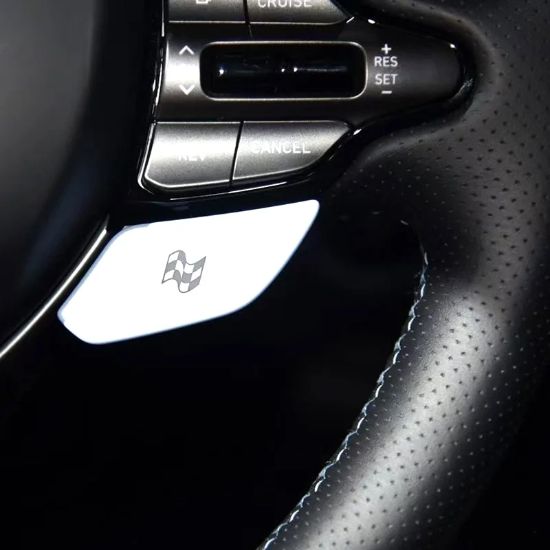 For Hyundai I30N Hyundai Veloster N 2019-2023 DIY Carbon Fiber Car Steering Wheel Cover Hand Stitched Full Coverage Accessory