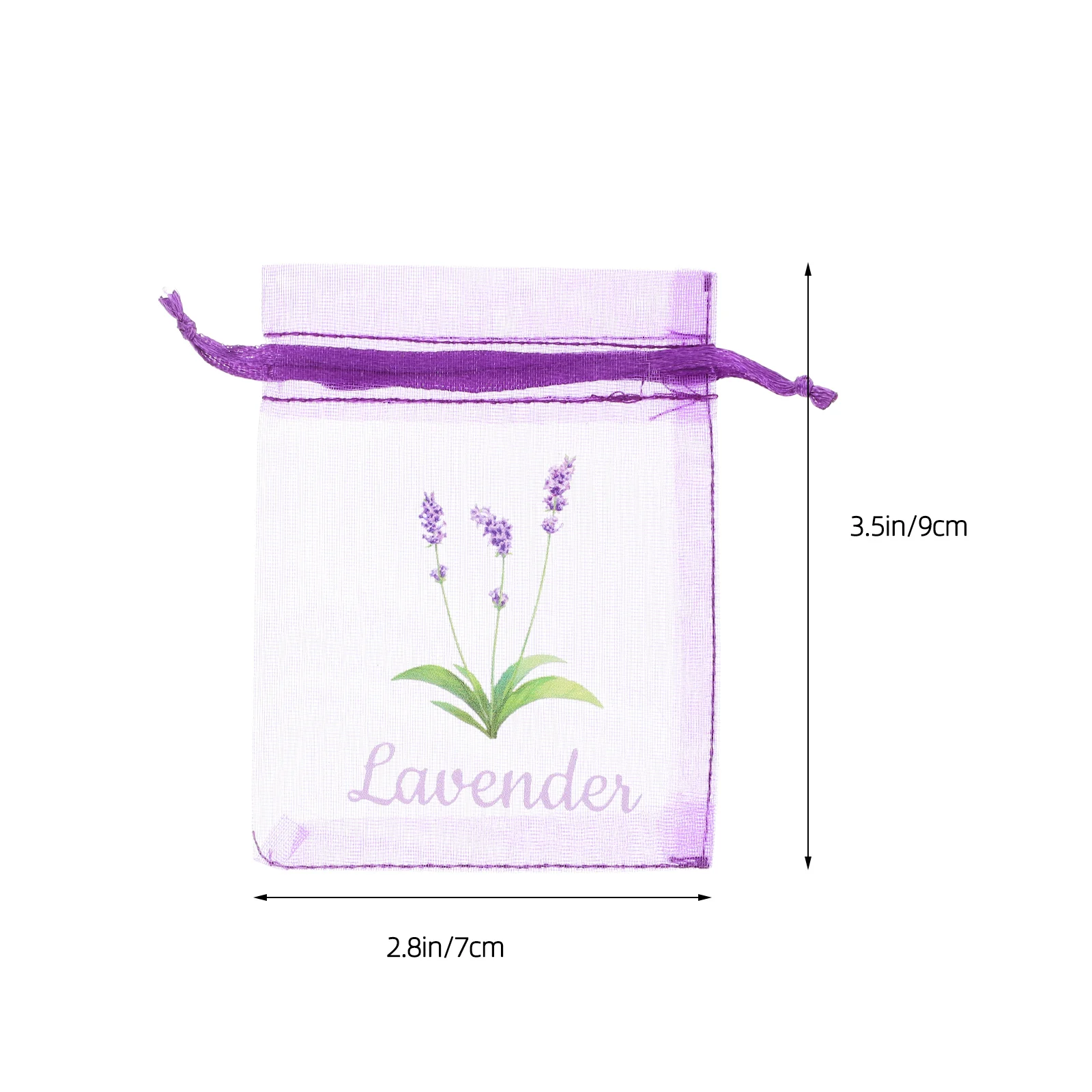 20pcs Empty Sachet Bags Fragrance Pouches Dried Lavender Storage Mesh Drawstring Bags for Clothes Books Herbs Organizing Air