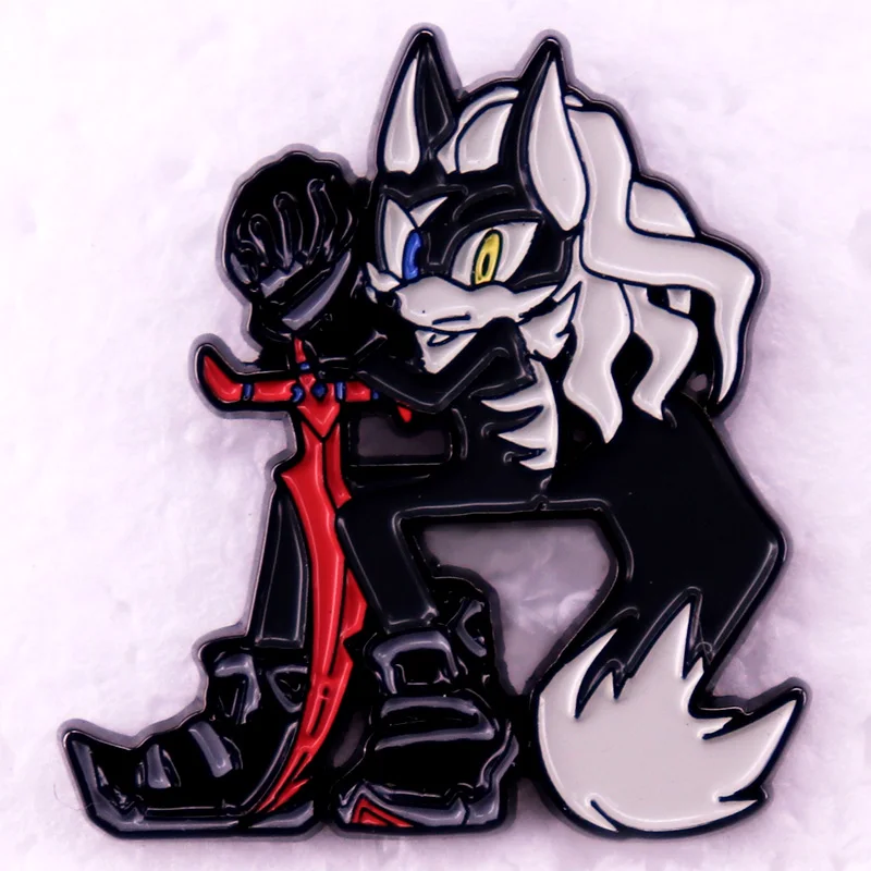 Infinite Enamel Pin Classic Game Character Jackal Badges Brooches Gamer Gift