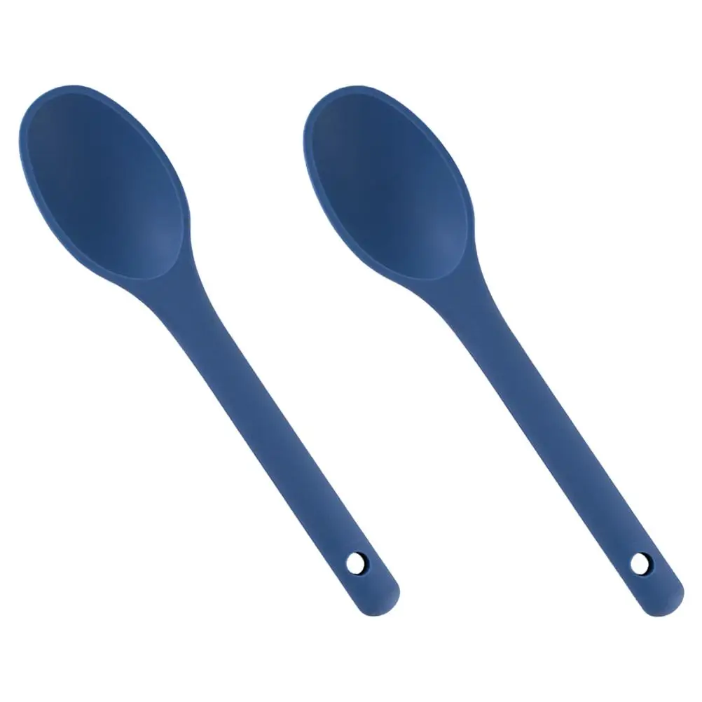 

2 Pcs Silicone Spoon Kitchen Gadgets Lightweight Non Stick Rice Scoop Salad Stirring Tool Utensils Accessories Ramen