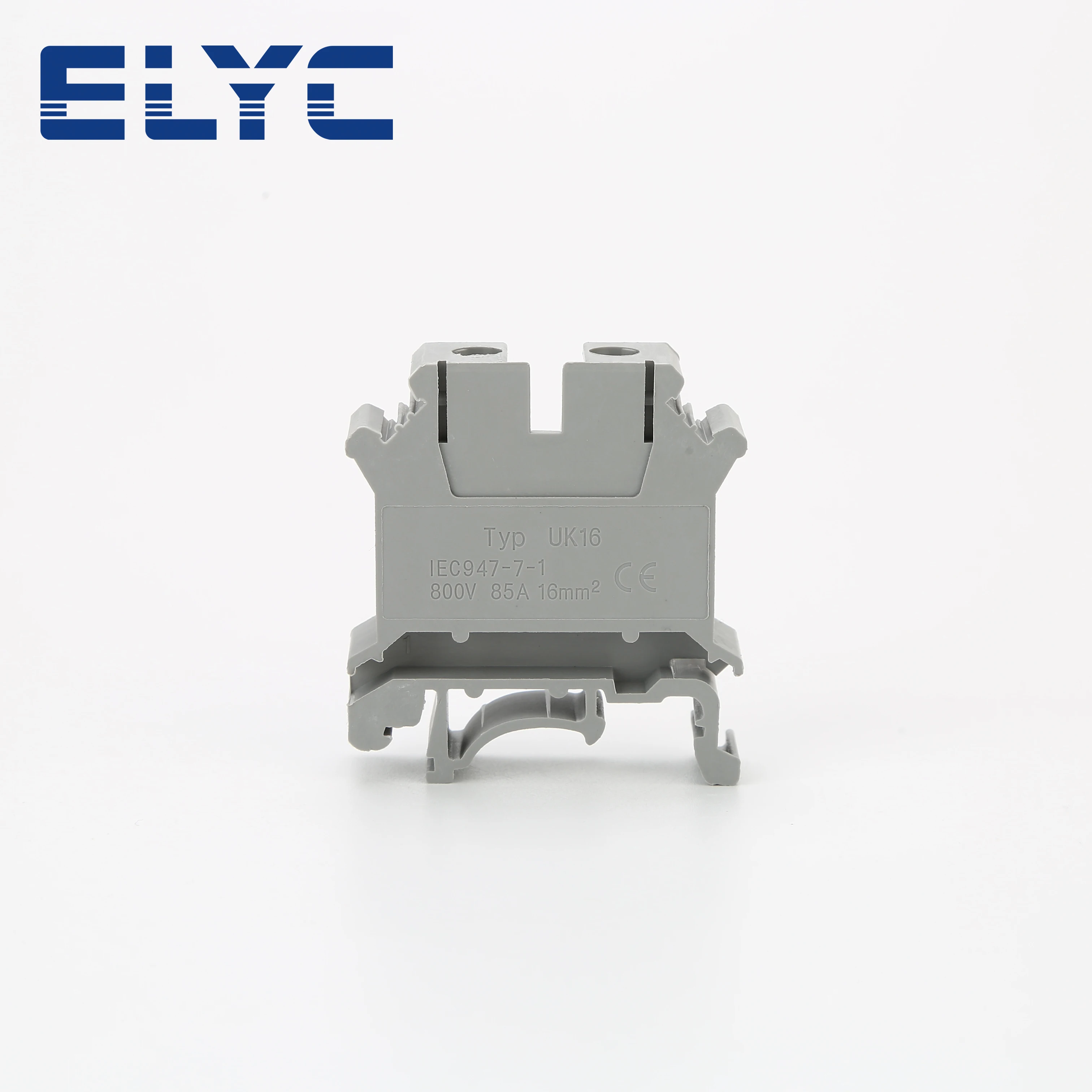 50Pcs UIK16 Installation Universal Screw Feed-through Strip Plug Wire Electrical Connector DIN Rail Terminal Block UIK 16