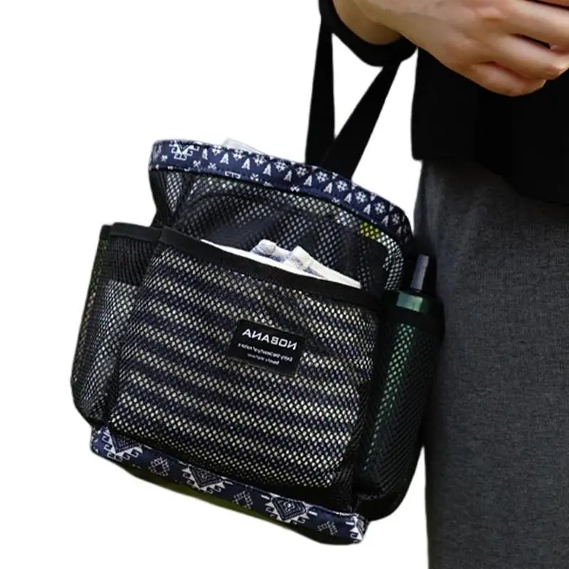 

Портативная Сетчатая Сумка для душа, быстросохнущая корзина для душа, Быстросохнущий мешок для пляжа, органайзер для ванной комнаты