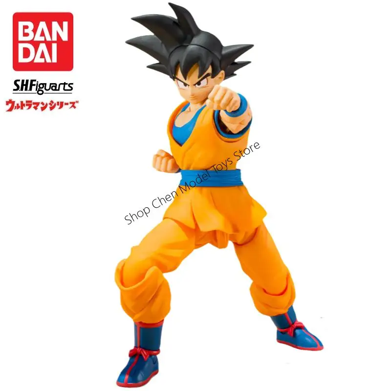 En Stock Bandai S H Figuarts Daima Original Dragon Ball Son Goku figura de acción modelo muñeca nuevo juguetes en caja modelo garaje