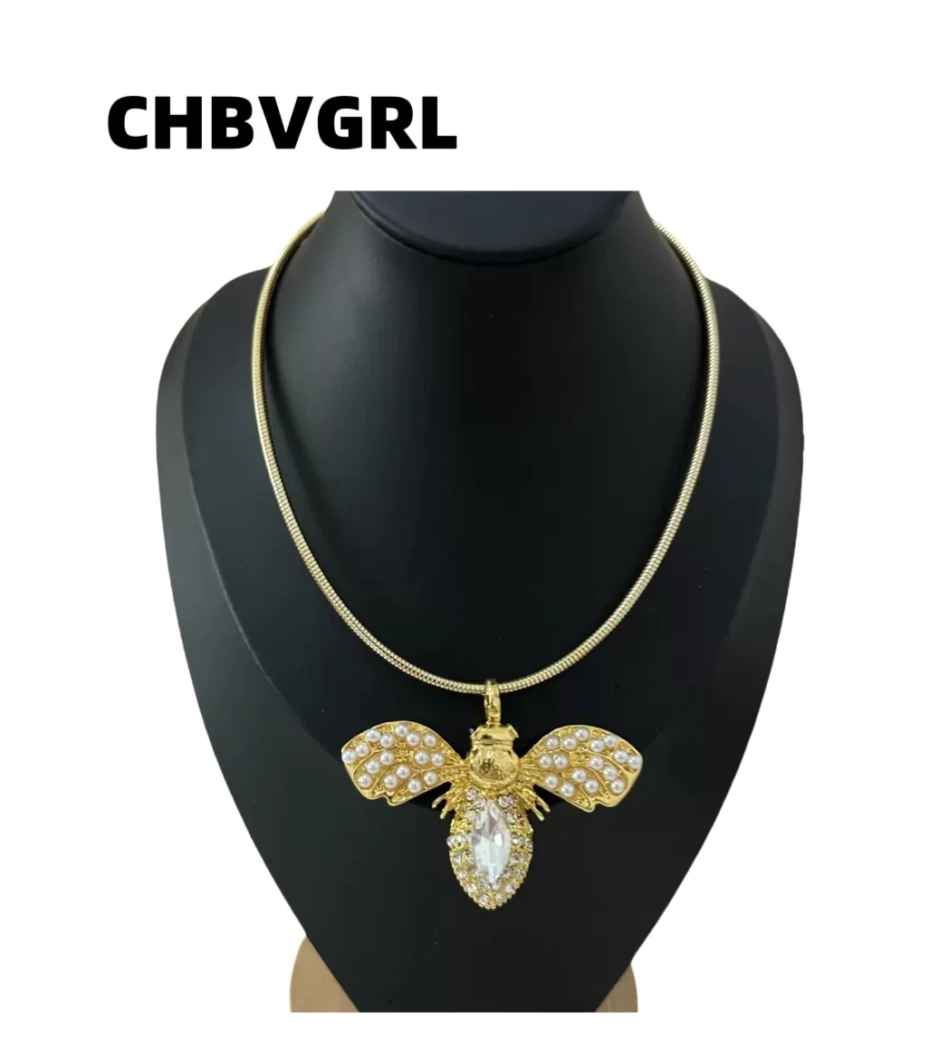 

French retro luxury temperament sparkle diamond pearl pendant magnetic collar fashion personality high-end feeling necklace