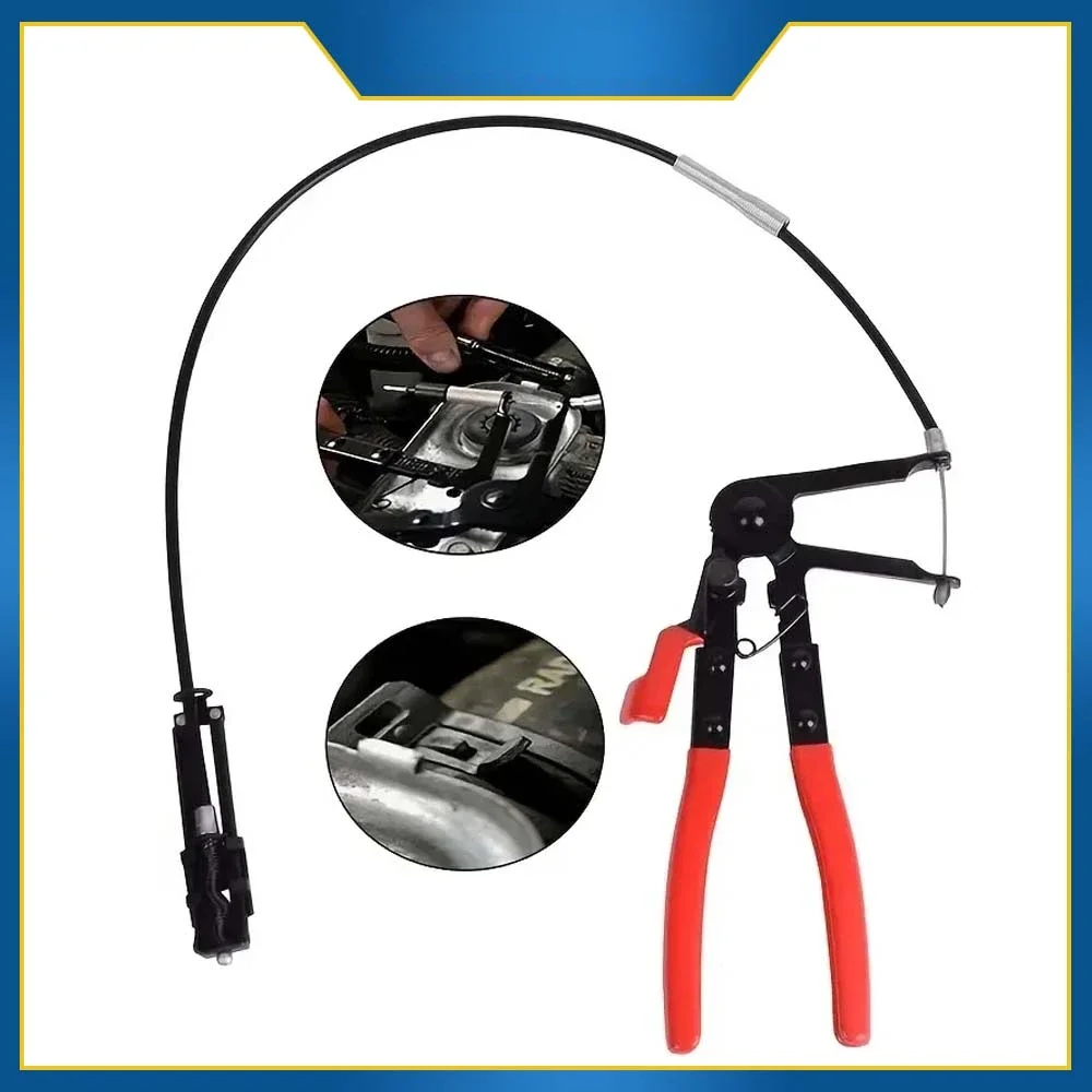 Bendable Hose Clamping Pliers Flexible Cable Type Swivel Pincer Clamps Removal Repair Tools For Automotive Radiator Fuel Water