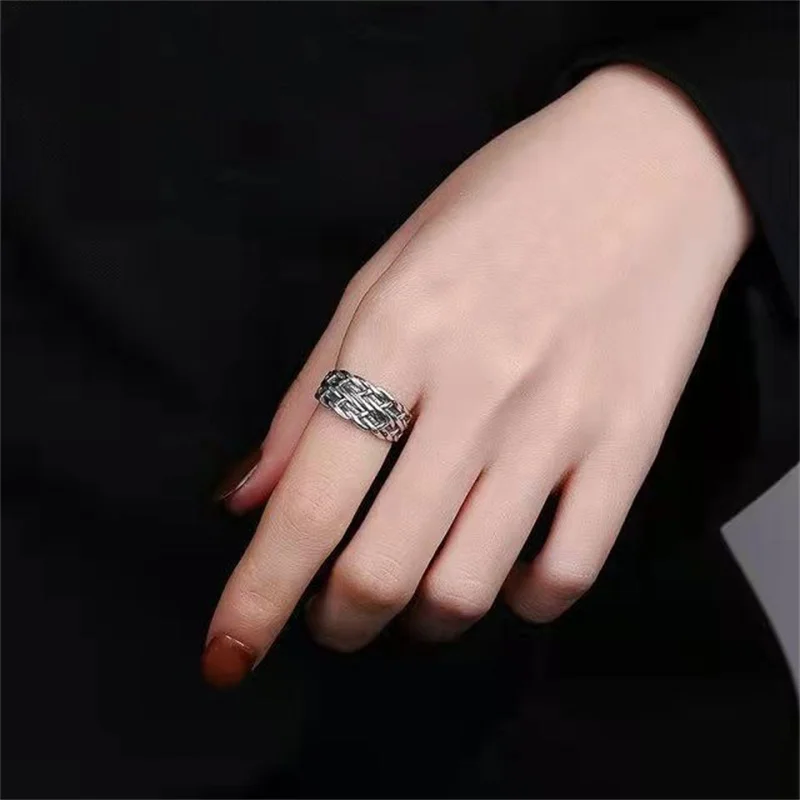 Personality Braide Lines Ring Women Jewelry Trendy Lady Index Finger Ring Adjustable