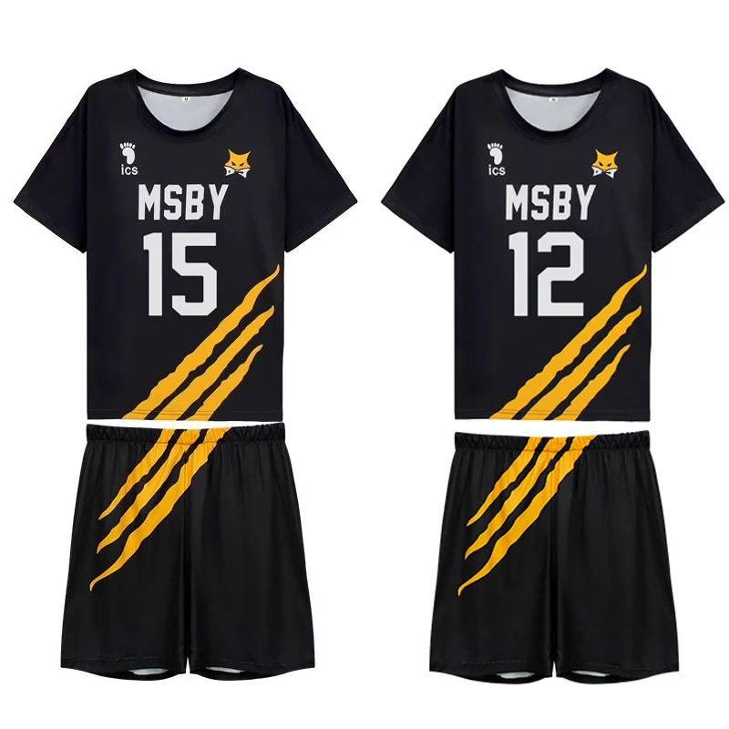 

Anime Haikyu Cosplay Karasuno High School Cosplay Costume MSBY Team Jersey Volleyball Uniform Sportswear for Women Men