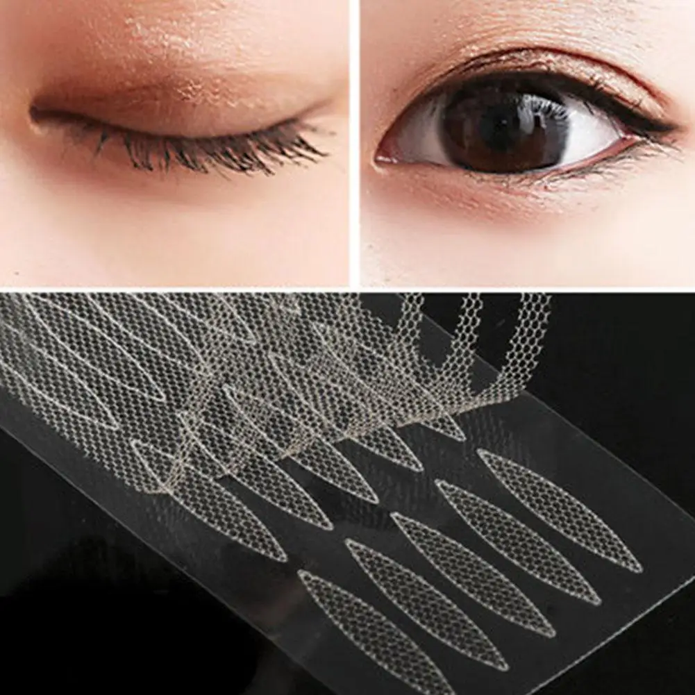 Double Eyelid Patch  Thin Gauze Mesh Lace Stickers  Invisible Double Fold Adhesive Free Eyelid Sticker  Invisible Narrow Tape