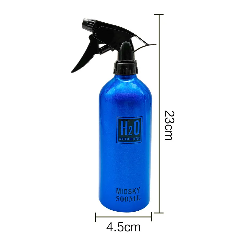 500ml Spray Bottle Refillable Mist Bottle Dispenser Hairdressing Empty Bottle Aluminum Salon Water Bottles Pulverizador Agua