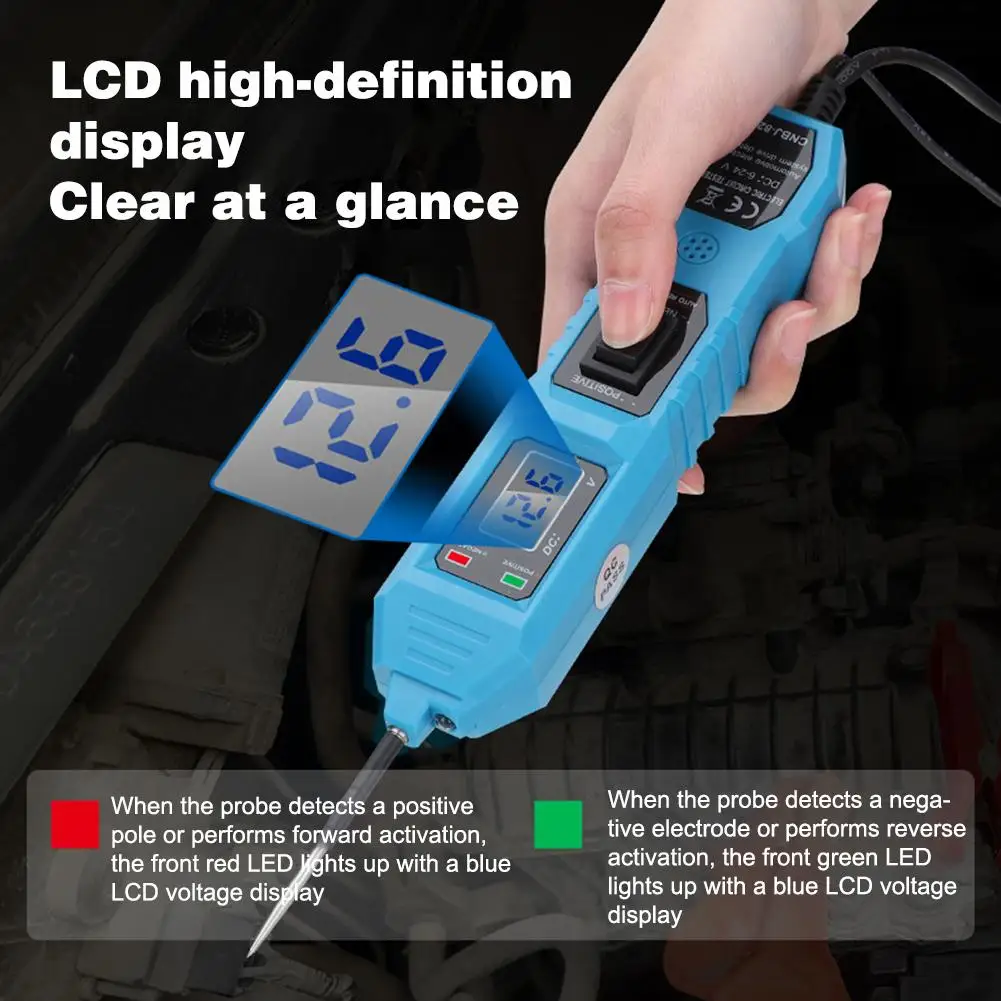 

Автоматический тестер цепей, цифровой тест, электрическое напряжение, тестер мощности, автомобильная испытательная система, инструмент, зонд, автомобильные аксессуары, напряжение K7p4