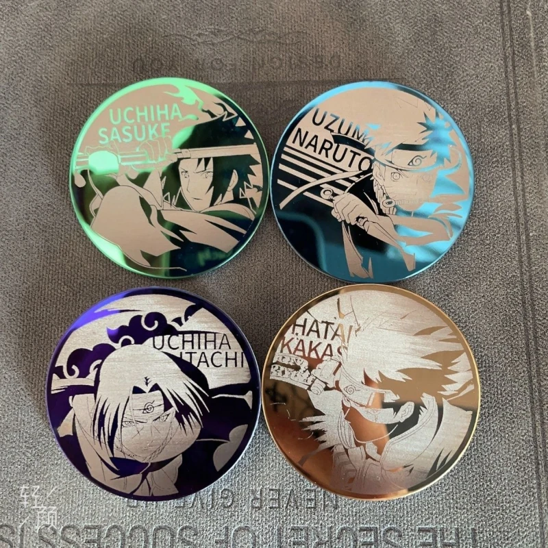 

Наруто аниме товары мультфильм милый металлический зеркальный значок креативная булавка в стиле аниме для мальчиков и девочек пары рюкзак Шарм подарок