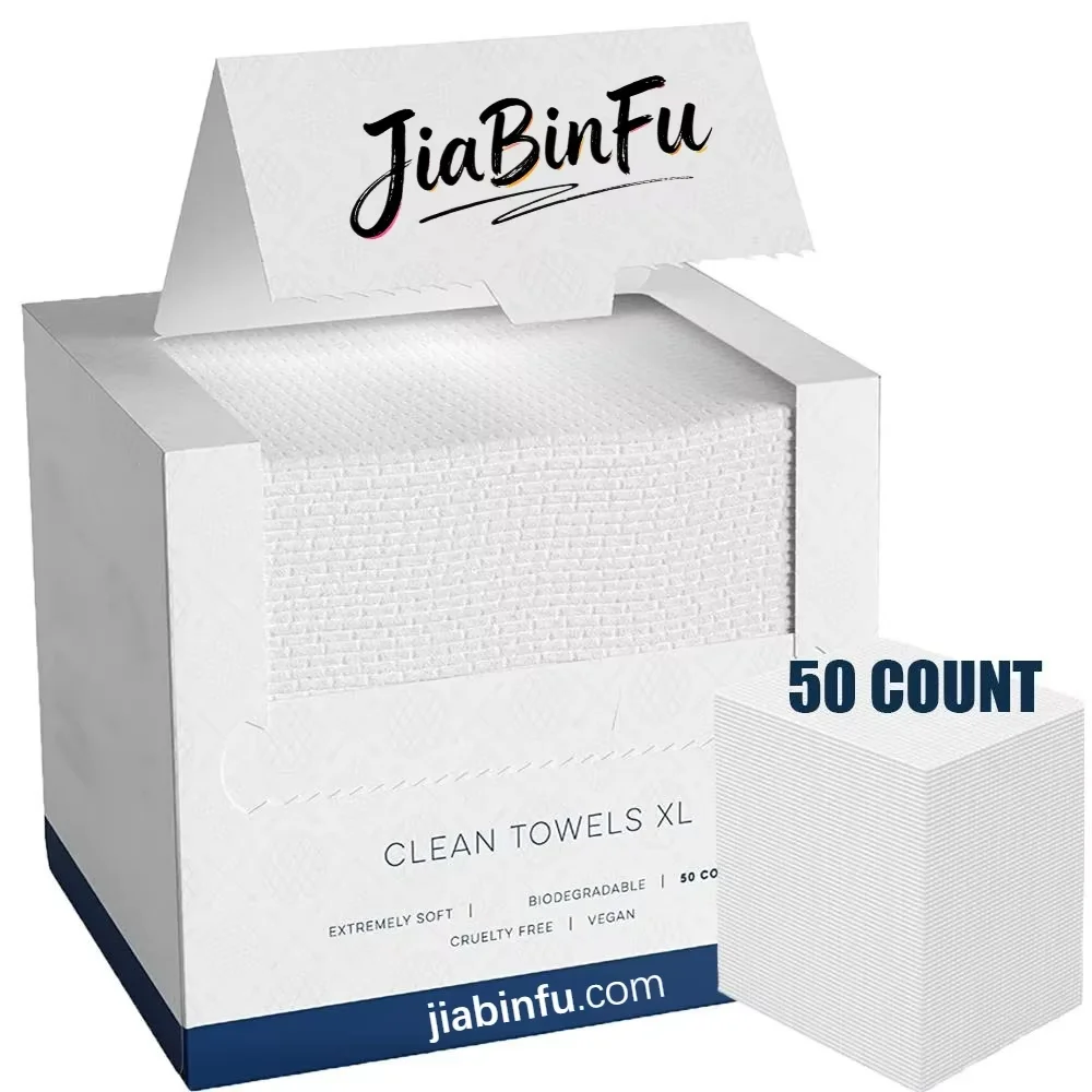 Biobased Face Towel, Disposable Face Towelette, Makeup Remover Dry Wipes, Ultra Soft,1 Pack