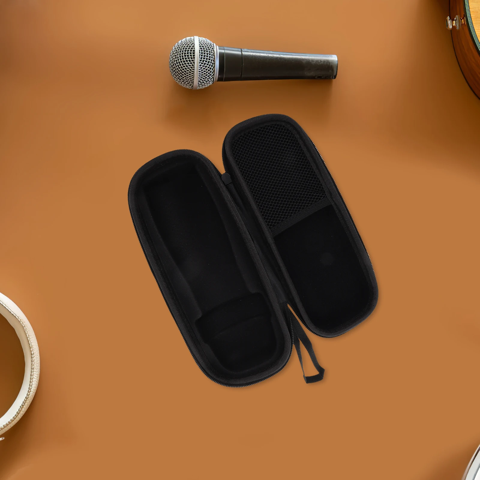 

Microphone Storage Bag Zip Case Protective Organizer Carry Pouch Packing Box Hardshell