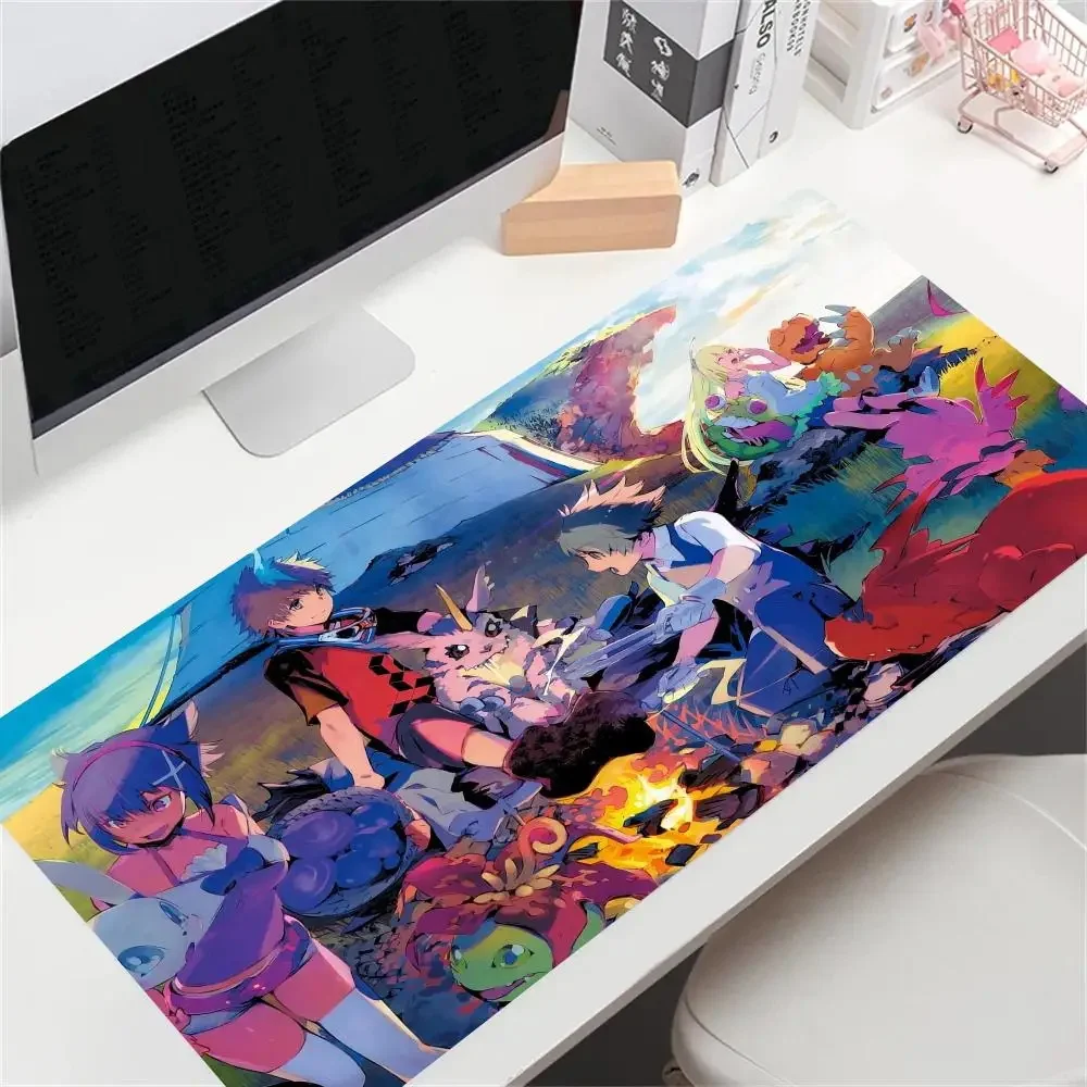 

Pc Gamer Non-slip New Models Desk Mat Kawaii Rubber Mouse Pad Anime D-Digimons Gaming Accessories Keyboard Table Mats Laptop Hot