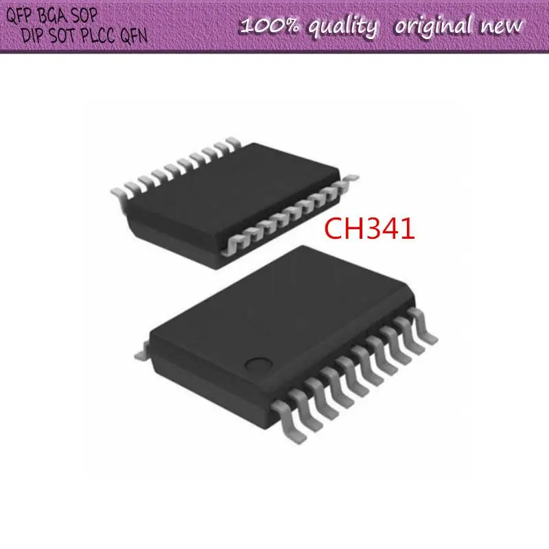 NEW    5PCS/LOT   CH341   CH341T   SSOP-20