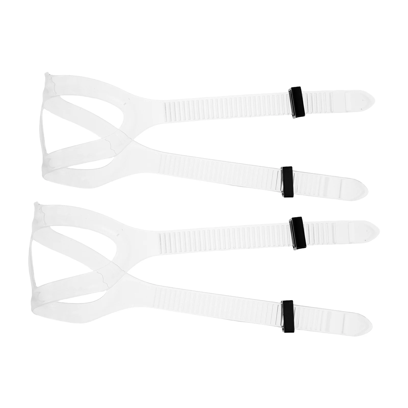 

2pcs Universal Dive Mask Straps Replacement Clear Silicone For Swimming Snorkeling Diving Unisex Head Band Swim Eyewear
