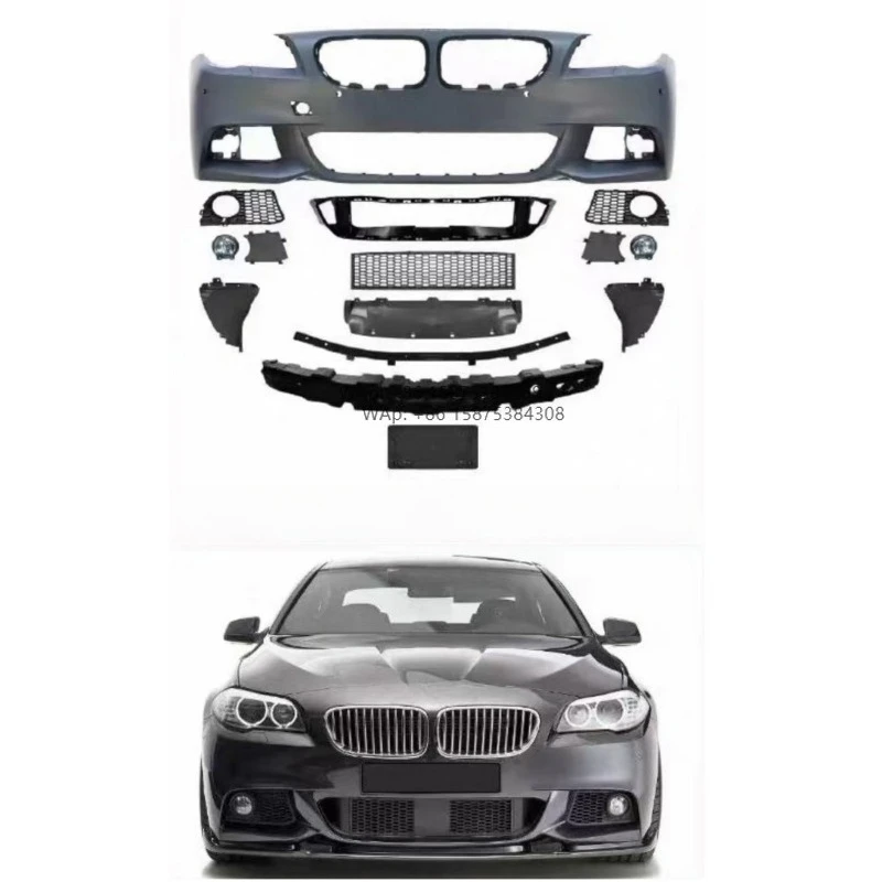 

F10 M4 Style Front Rear Car Bumpers Side Skirts Body Kit for 5 Series F10 F18 Body Kits Car Accessories