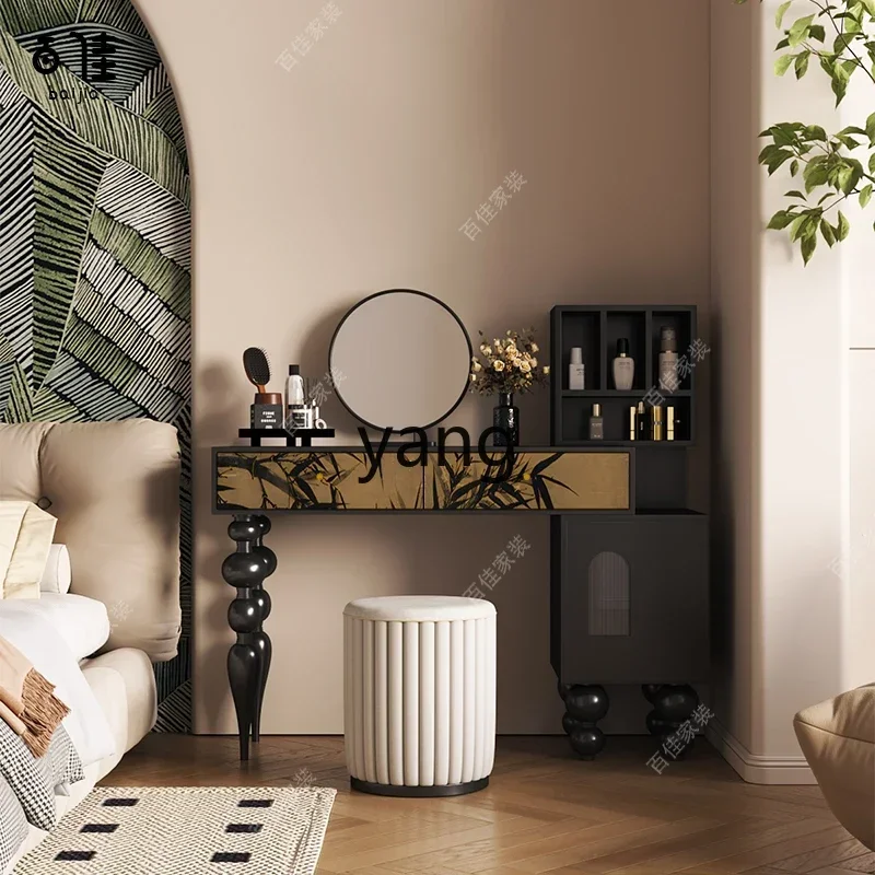 

LTT solid wood dresser chest cabinet integrated modern storage cabinet corner table makeup table