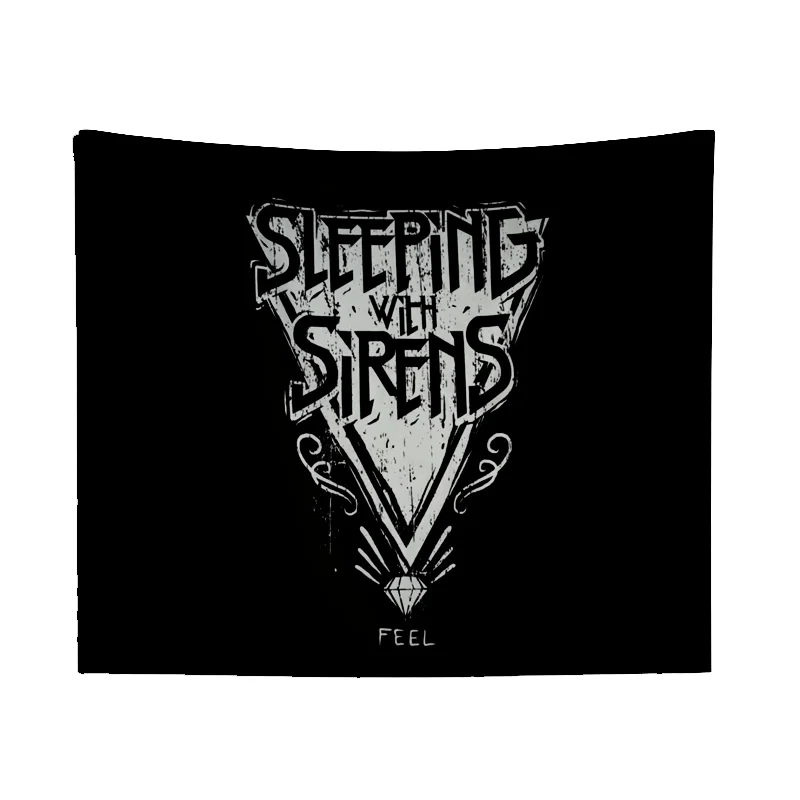 Handcrafted Gothic Logo Tapestry with Bold and Intricate Design for Edgy, Unique, and Memorable Home Decor
