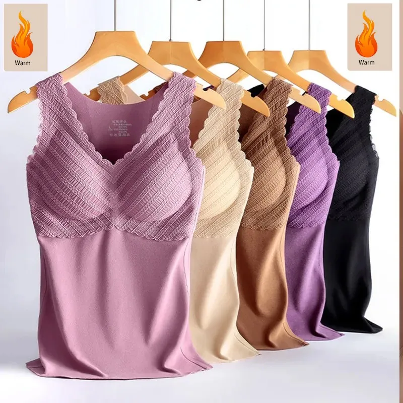 

Thermal Underwear Plus Size Vest Thermo Lingerie Women Winter Clothing Warm Top Inner Wear Thermal Shirt Undershirt Intimate