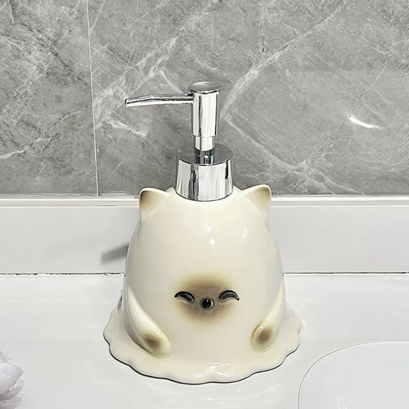 

GYTB-Accessory For Shampoo For Shaver Gel,Hand Soap Lotion Dispenser-Siamese Cat Design For Modern Bathrooms