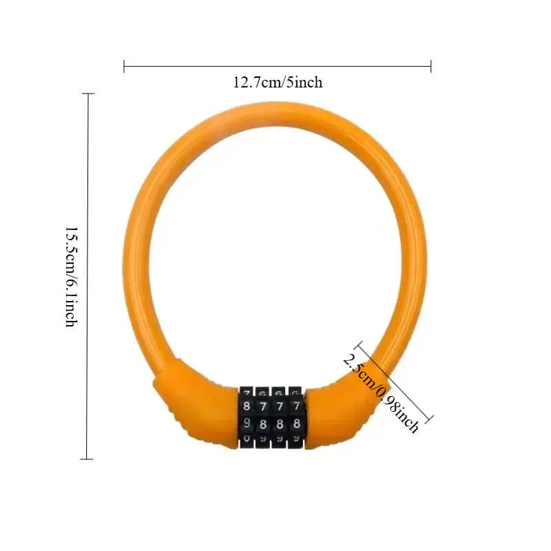 Ride Light, Lock Tight. Ultra-Light 4-Digit Combo Lock - Weighs Nothing, Secures Your Ride Anywhere.