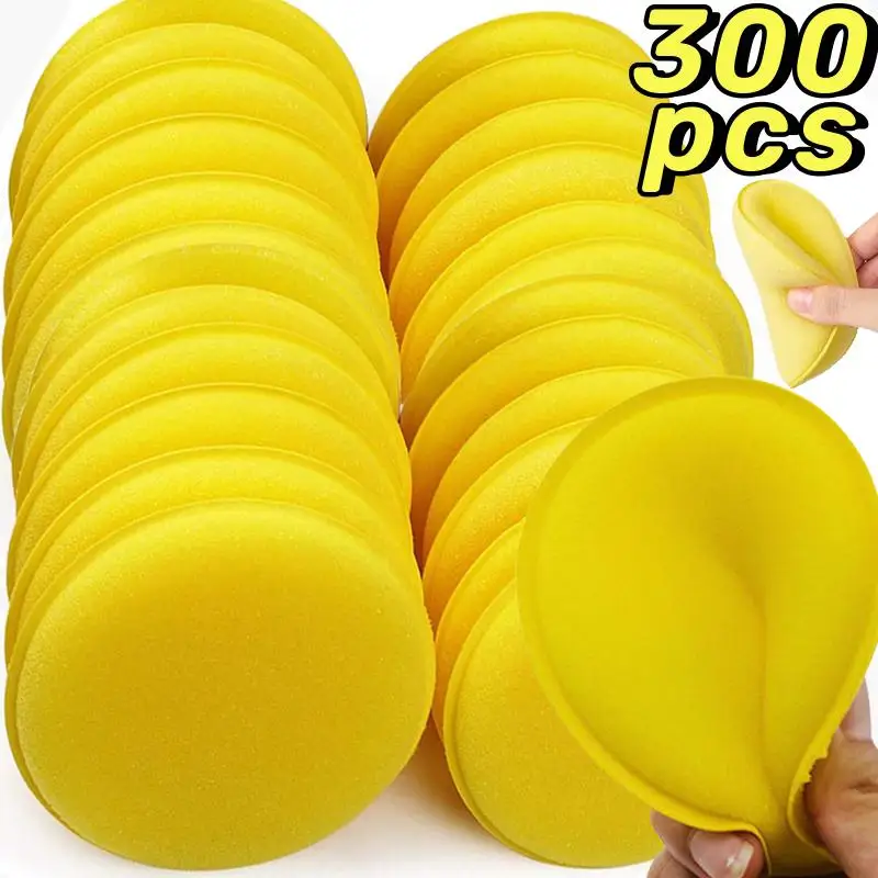 Esponjas de espuma de encerado para coche, almohadillas de lavado de detalles, esponja suave de cera, accesorios de limpieza, herramienta de limpieza para quitar el polvo