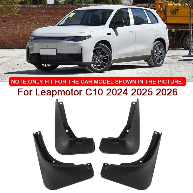 

For Leapmotor C10 2024 2025 2026 Car Styling ABS Car Mud Flaps Splash Guard Mudguards MudFlaps Front Rear Fender Auto Accessory