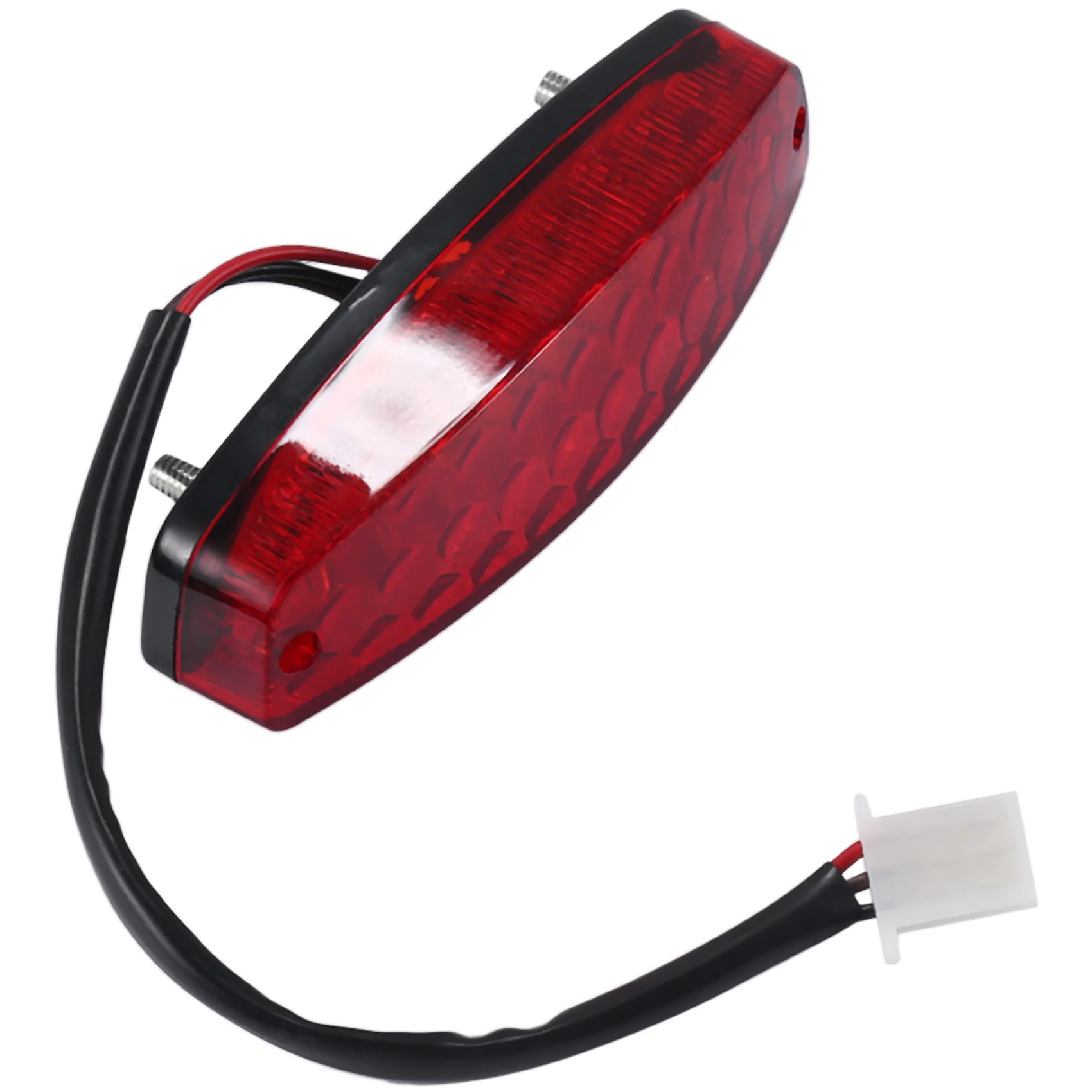 Luz traseira do freio para ATV, Lâmpada de sinal da motocicleta, 12V, 3 fios, vermelho, Off Road, acessórios, luzes do carro