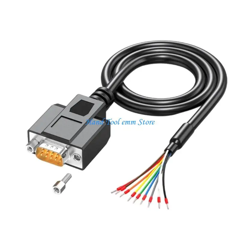 H37F Universal DB9Pin Male Ended Cable Tin Plated Copper Interfaces And Environmental Protections Plastic For Long Lasts Use