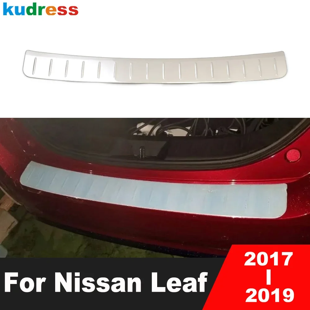 

Накладка на задний бампер для Nissan Leaf 2017 2018 2019, Накладка на порог автомобильной двери из нержавеющей стали, защитные аксессуары