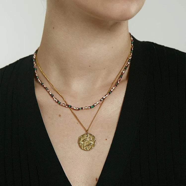 

Twelve constellations, gold coins, colored beads, pearl necklaces, high-end niche design