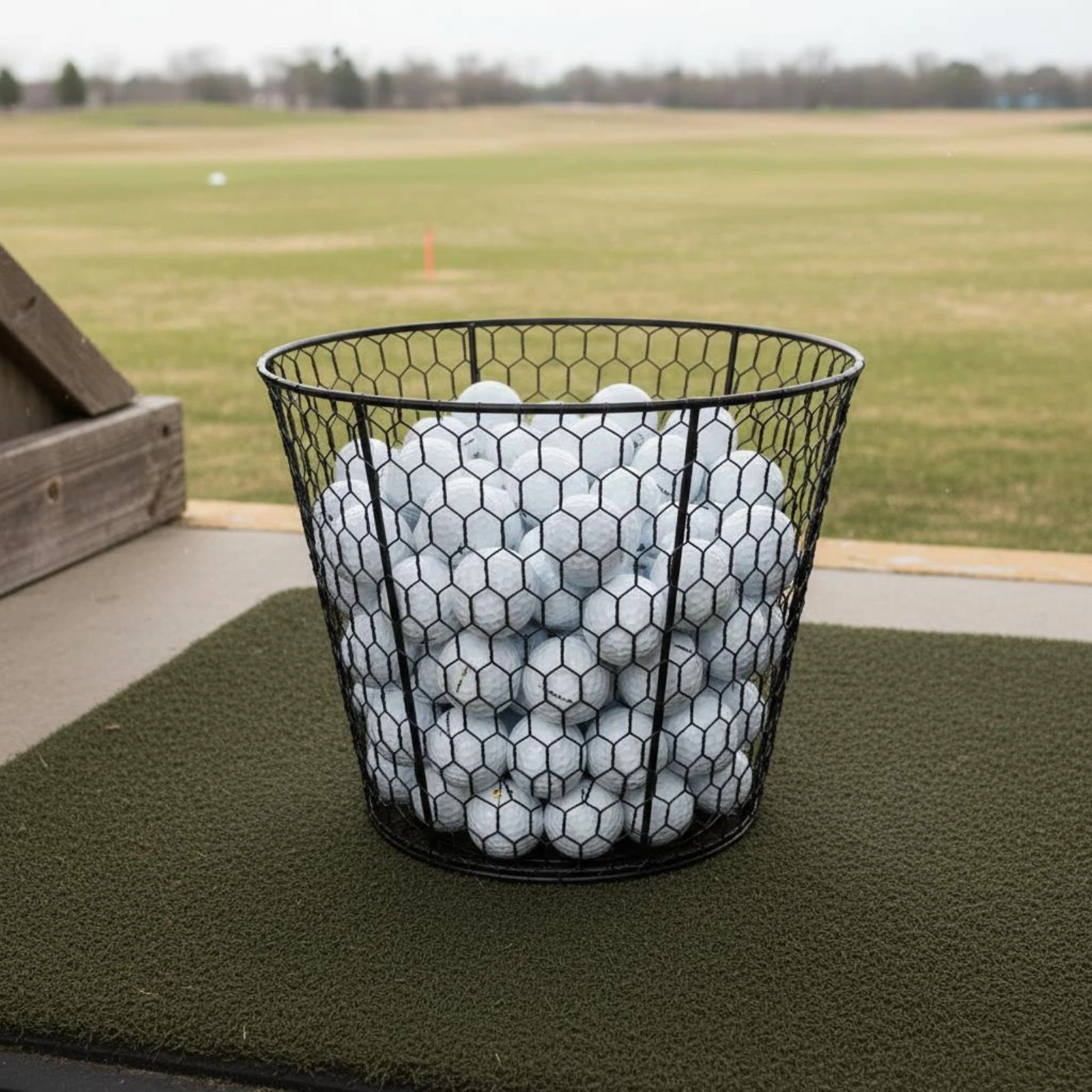 Golf Ball Basket Large Capacity Portable Golf Ball Basket Golfball Container Multi Use Sports Storage Handheld for Practice
